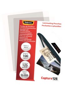 Lamineringslommer 54x85mm 100 x 125 Micron Blank 