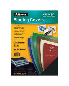 Fellowes Indbindingsomslag A4 Sort 100 Pakke
