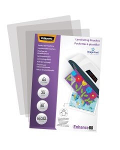 Lamineringslommer A4 25 x 80 Micron Blank
