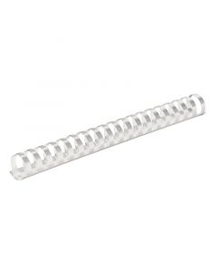 Plast Spiralryg 100st 19mm Hvid