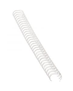 Metal Spiralryg 100st 14mm Hvid