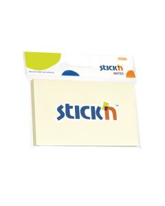 Notesblok 76x127 100 Blad Gul Forhandlerpakke