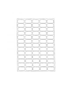 Kopi & Laseretiket 38,1x21,2mm 25 Pakk