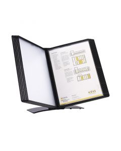 Easymount Bord Display A4 Sort till 10 Lommer