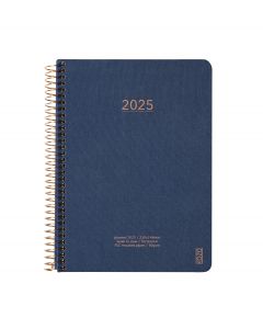 KOZO Kalender 2025 A5 Uge per Opslag Navy