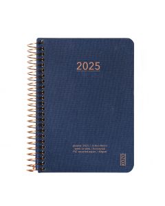 KOZO Kalender 2025 A6 Uge per Opslag Navy