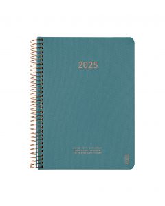 KOZO Kalender 2025 A5 Uge per Opslag Steel Blue
