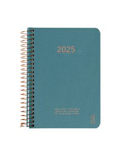 KOZO Kalender 2025 A6 Uge per Opslag Steel Blue