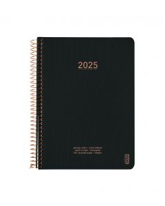 KOZO Kalender 2025 A5 Uge per Opslag Black