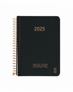 KOZO Kalender 2025 A6 Uge per Opslag Black