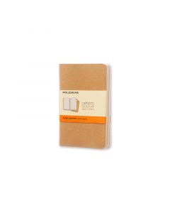 Cahier Journal Linjeret Pocket Kraft 3-Pak