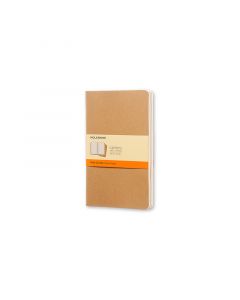 Cahier Journal Linjeret Large Kraft 3-Pak