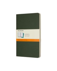 Cahier Journal Linjeret Large Grøn 3-Pak