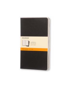 Cahier Journal Linjeret Pocket Sort 3-Pak