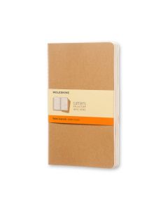 Cahier Journal Blank Large Kraft 3-Pak
