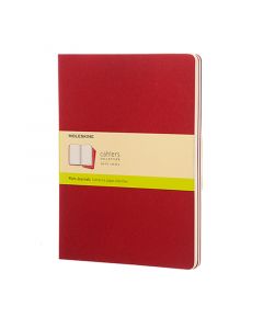 Cahier Journal Blank XL Rød 3-Pak