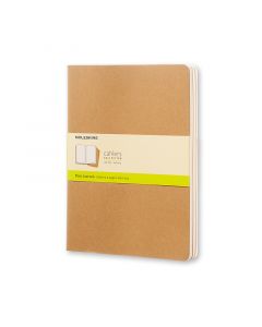 Cahier Journal Blank XL Kraft 3-Pak