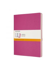 Cahier Journal Linjeret XL Lyserød 3-Pak