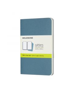 Cahier Journal Blank Pocket Brisk Blue 3-Pak