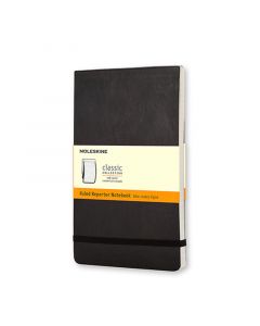 Moleskine Reporter Notesbog Pocket Soft Linjeret Sort