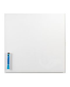 Glastavle 38x38cm Magnetisk Hvid