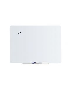 Glastavle 90x120cm Magnetisk Hvid