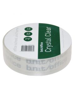 Kristalklar Tape 33m x 15mm PP