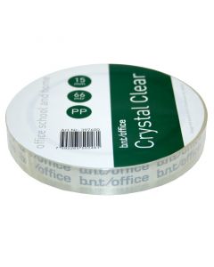 Kristalklar Tape 66m x 15mm PP