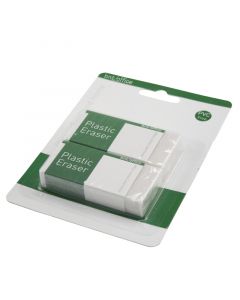 Viskelæder 60x26x10mm Hvid 2 Pakke