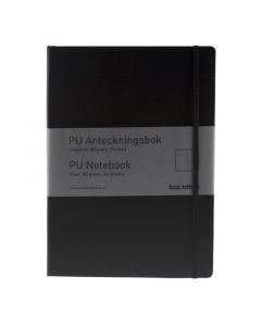 PU Notesbog A5 Blank Sort