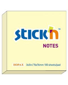 Notesblok 76x76 100 Blad Gul