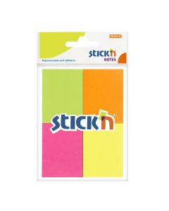 Notesblok 4st 38x50 50 Blad Assorterat Neon