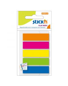 Indeksfaner 5st 45x12 25 Blad Assorterat Neon