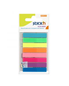 Indeksfaner 8st 45x8 20 Blad Assorterat Neon