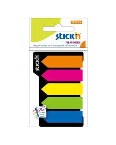 Indekspilar 5st 45x12 25 Blad Assorterat Neon