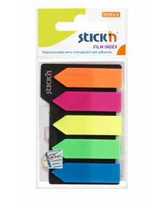 Indekspilar 5st 45x12 25 Blad Assorterat Neon