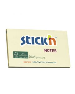 Notesblok 76x127 90 Blad Gul
