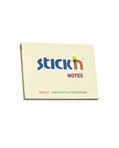 Notesblok 76x101 100 Blad Pastel Gul