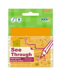 Clearnote Orange 76x76mm 50 Ark