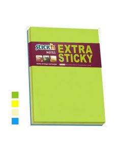Notesblok Extra Sticky 203x150 45 Blad Assorterat