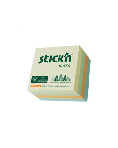 Miljø Notisblok FSC 400 ark 76x76mm Assorterad 4 Farver