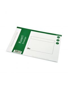 Kuverter C5 Peel&Seal 10st Hvid