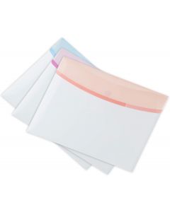 Mapper med Burrebånd A4 Landskab 6 STK Pastel Assorterede farver