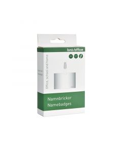 Navneskilt Clip ID-Kort 60x90mm Blød 10 Pack Bred Åbn.