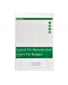 Indstik A4 Til Navneskilt 28x67mm