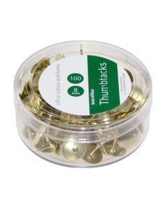 Flade Tegnestifter 100 stykk Guld