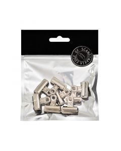 Edge of Scandinavia Bulldogklemme 25mm 8stk Sølv
