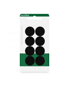 Magneter 20mm 8 Stykk Sort