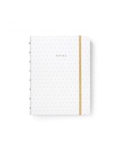 Filofax Notebook Moonlight A5 Linjeret Hvid