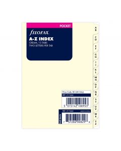 Pocket Register A-Z Creme